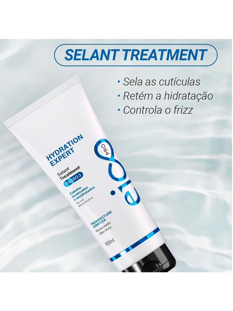 Kit Eico Pro Hydration System - Shampoo 100ml + Cond 100ml + Mas Líquida 100ml + Protetor térmico 100ml