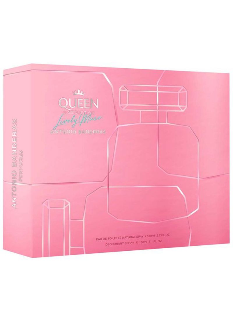 Kit Banderas Queen Of Seduction Lively Muse Feminino - Eau de Toilette 80ml + Desodorante 150ml