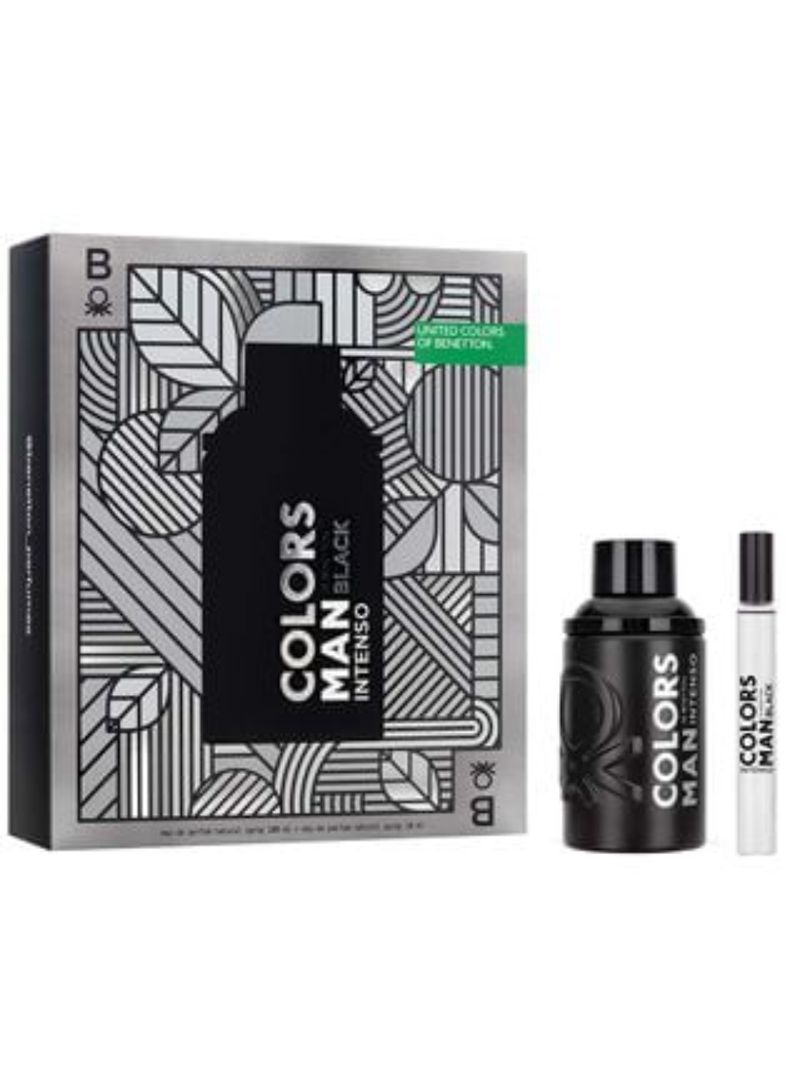 Kit Benetton United Colors Man Black Intenso - Eau de Toilette 100ml + Desodorante Spray 10ml