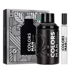 Kit Benetton United Colors Man Black Intenso - Eau de Toilette 100ml + Desodorante Spray 10ml