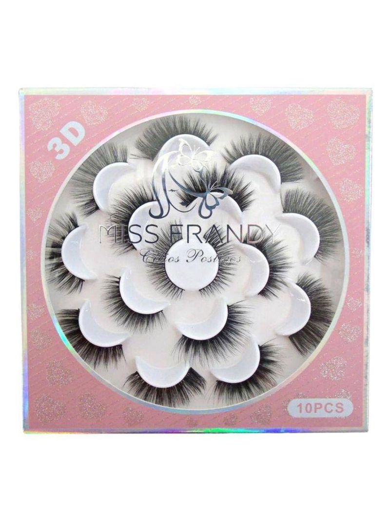 Kit Miss Frandy - Cílios Postiços com 10 Pares