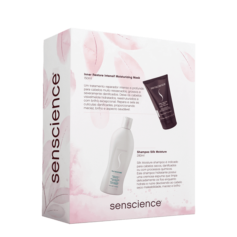 Kit Senscience Silk Moisture Inner Restore - Máscara 150ml + Shampoo 280ml