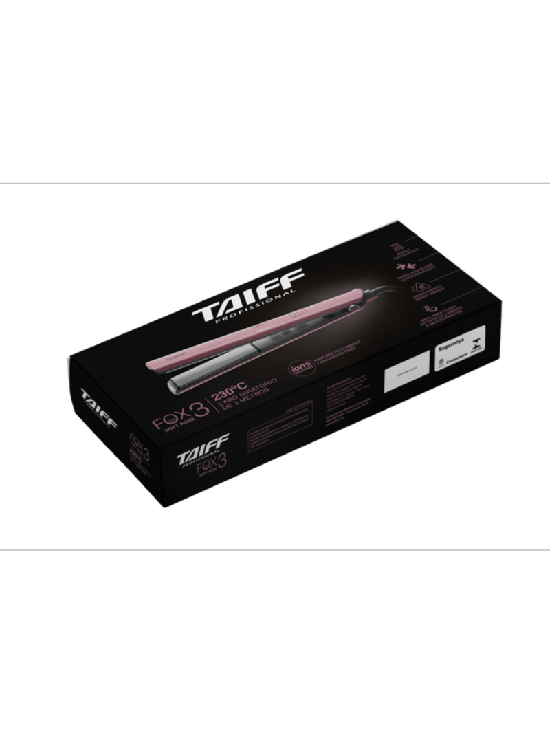 Taiff Fox Ion 3 Soft Rose - Chapinha Bivolt