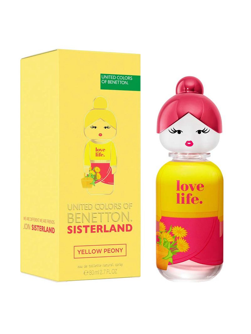 Benetton Sisterland Yellow Peony Eau de Toilette - Perfume Feminino 80ml