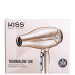 Kiss New York Tourmaline Ion Dourado - Secador de Cabelo 220V