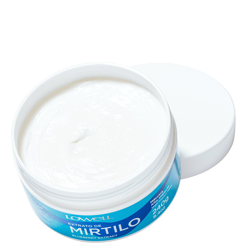 Lowell Extrato de Mirtilo Alto Impacto - Máscara Capilar 240g