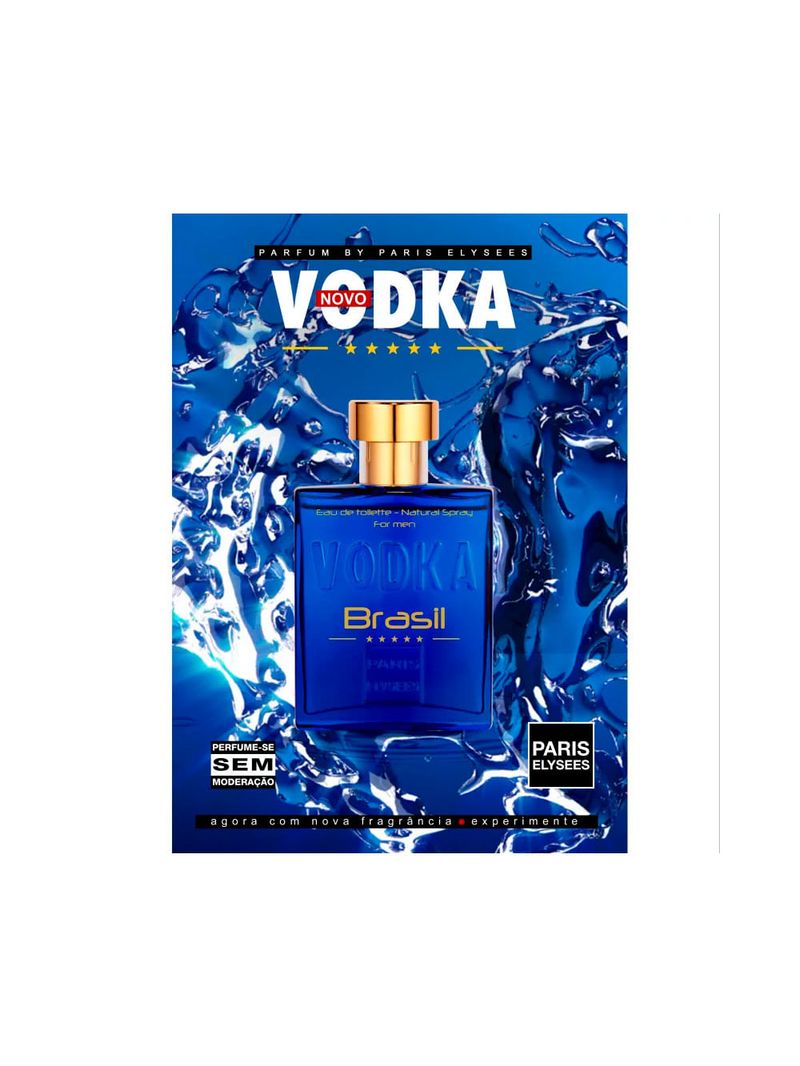 Paris Elysees Vodka Brasil Blue Eau de Toilette - Perfume Masculino 100ml