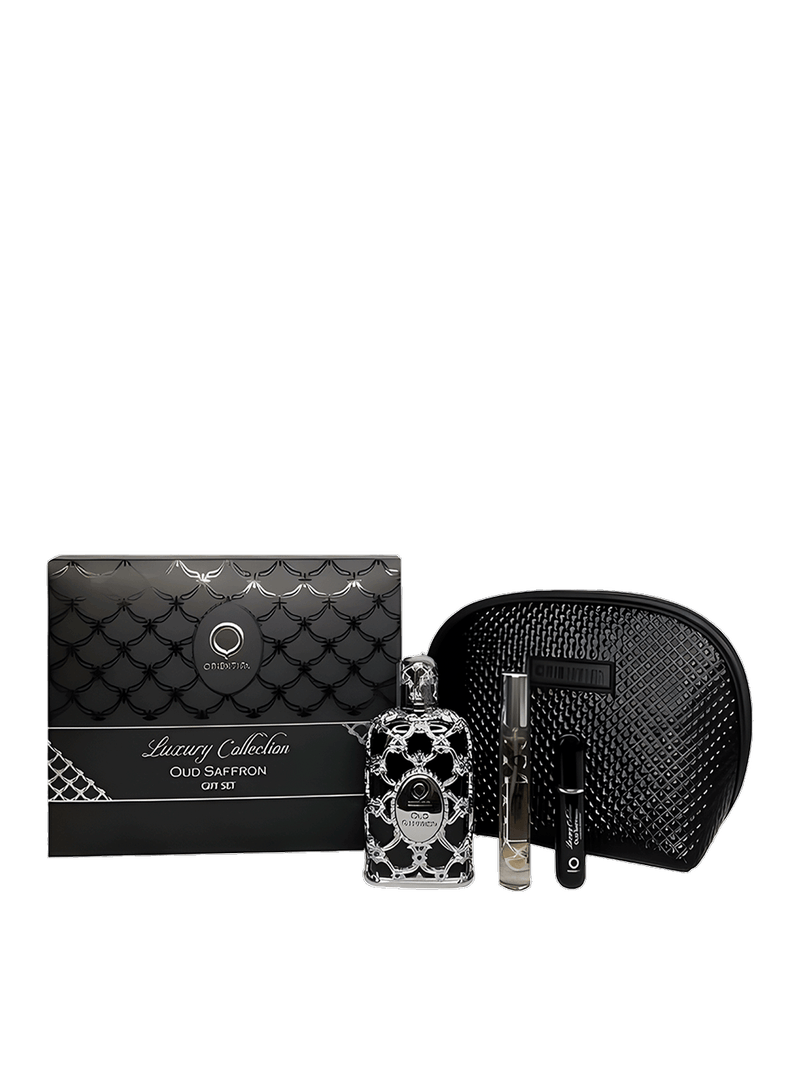 Kit Orientica Oud Saffron EdP Unissex 80ml + Mini 7,5 Ml + Atomizer + Necessaire