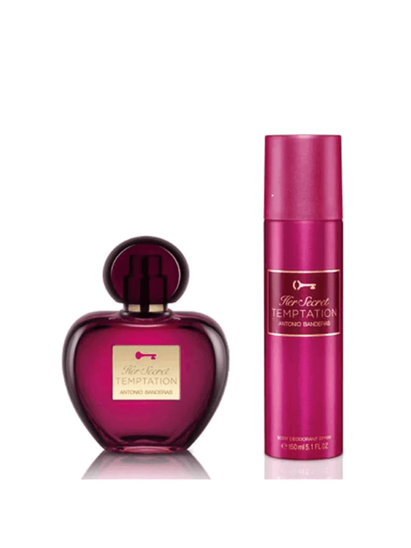 Kit Banderas Her Secret Temptation Eau de Toilette - perfume feminino 80ml + Desodorante 150ml