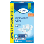 Fralda Geriátrica Tena Dermacare Slip EG Alta Absorção 24un Tena Conforto