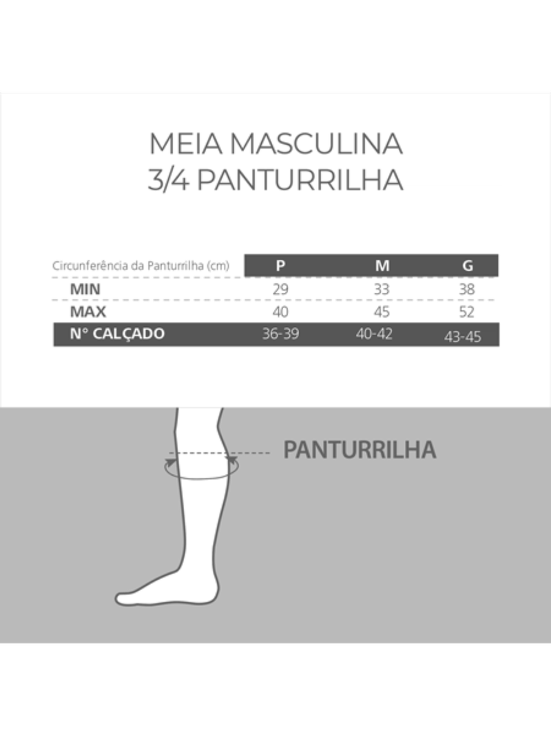 Meia ¾ Panturrilha Attiva Alta Compressao 20-30 Mas Fechada Marrom Tamanho P Cor MARROM