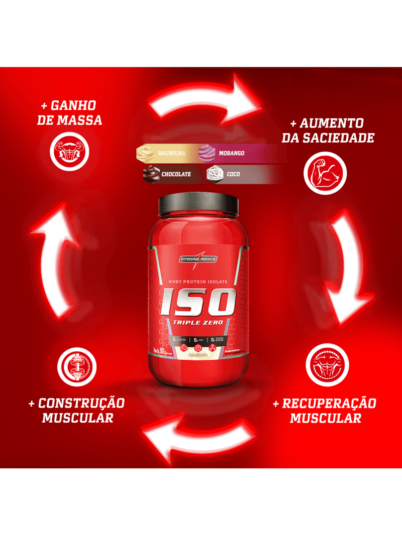 Whey Protein Isolado 900g Morango