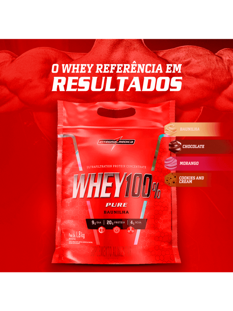 WHEY 100% PURE Baunilha - Pouch 1,8Kg