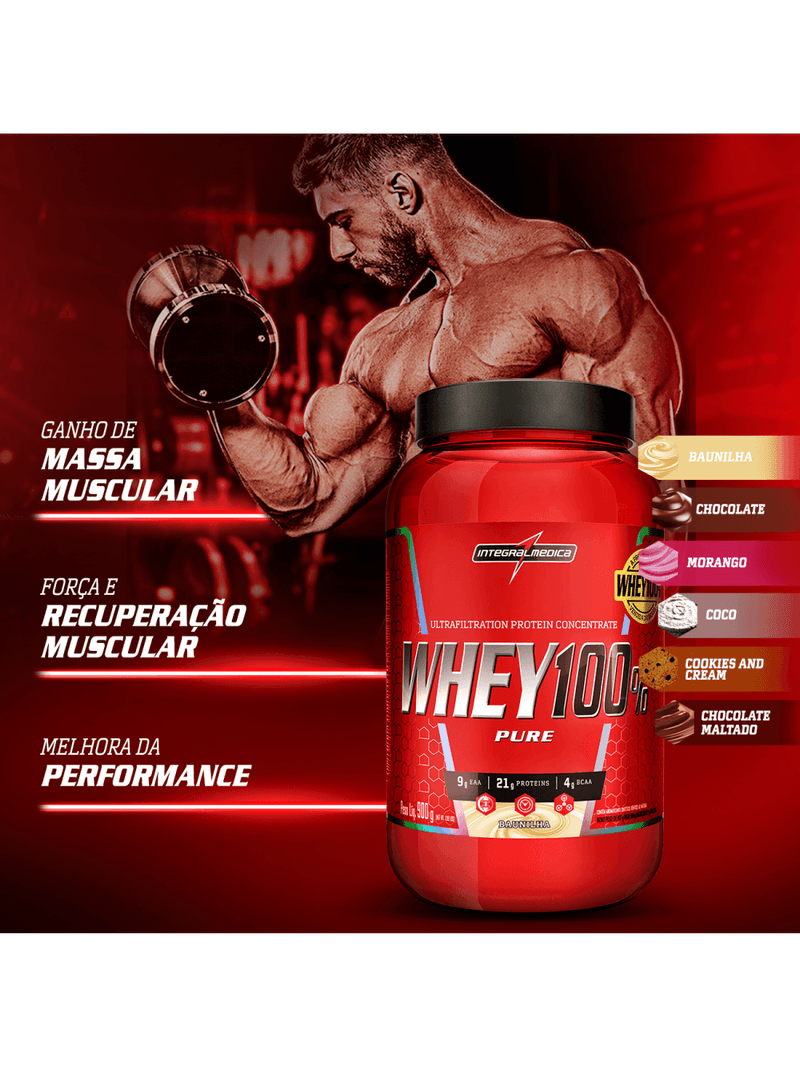 Whey Protein Concentrado Pote 900g Cookies