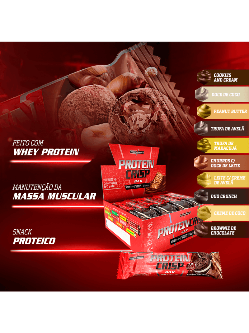 Protein Crisp Bar 12 und Duo Crunch - 12 unid