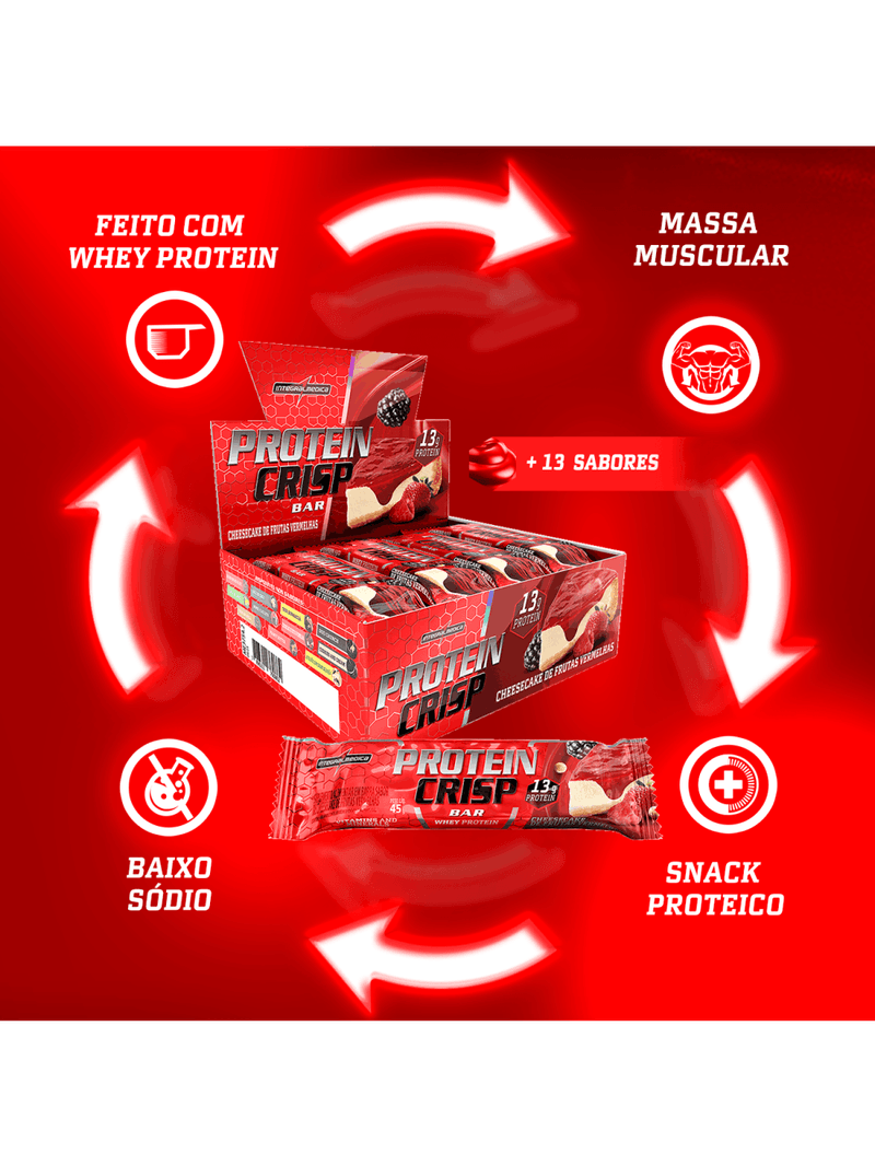 Protein Crisp Bar 12 und Duo Crunch - 12 unid