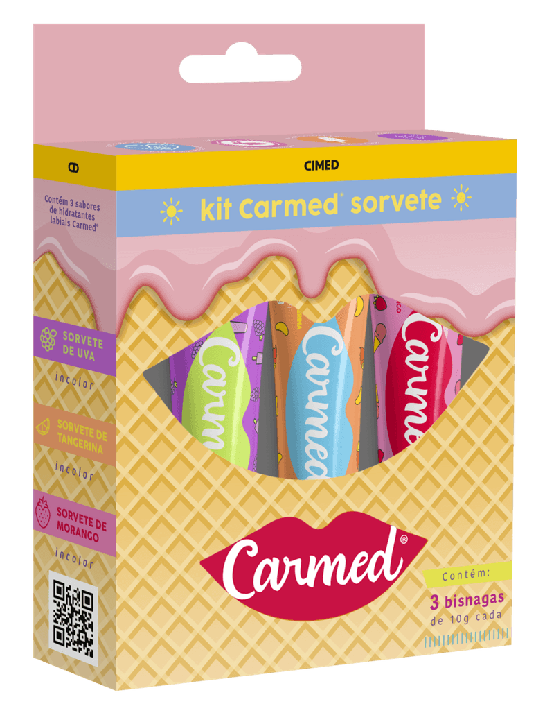 KIT CARMED SORVETE UVA/TANG/MOR 3UN