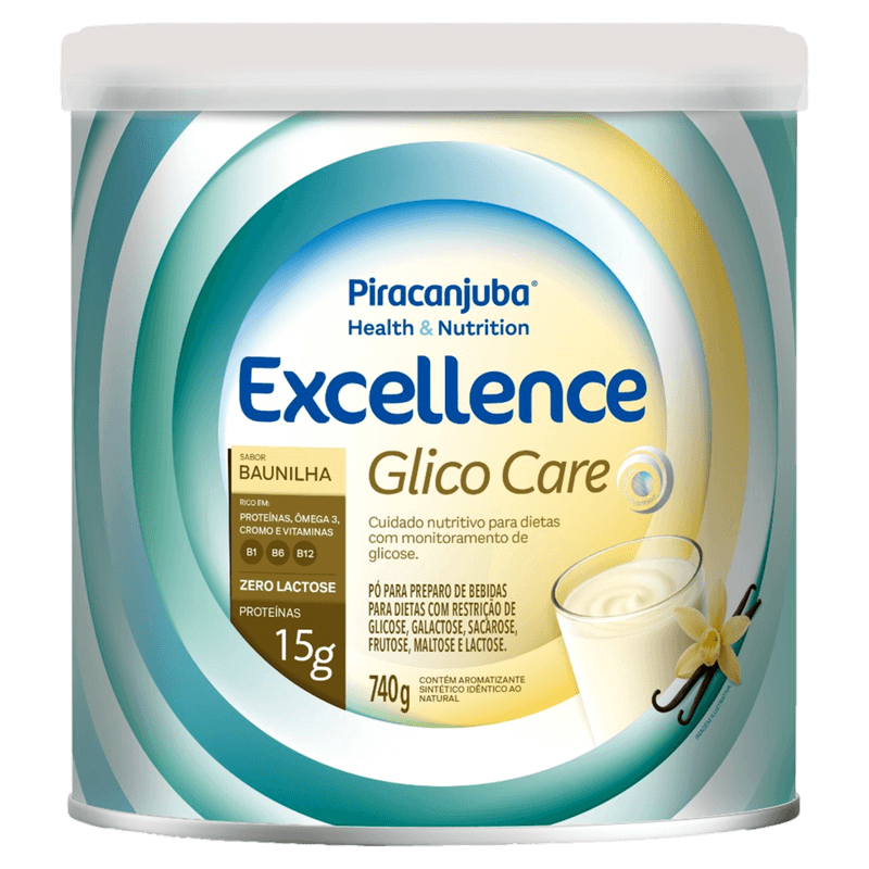 Suplemento Alimentar Excellence Glico Care Baunilha Piracanjuba