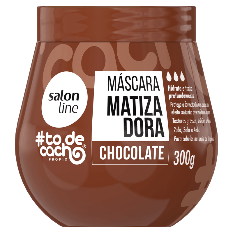 Máscara Matizadora Chocolate Salon Line #To de Cacho - 300g