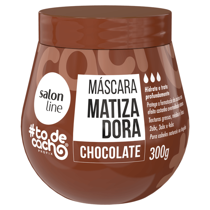 Máscara Matizadora Chocolate Salon Line #To de Cacho - 300g