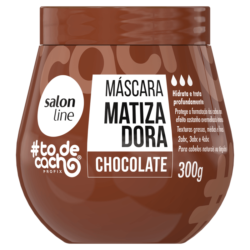 Máscara Matizadora Chocolate Salon Line #To de Cacho - 300g