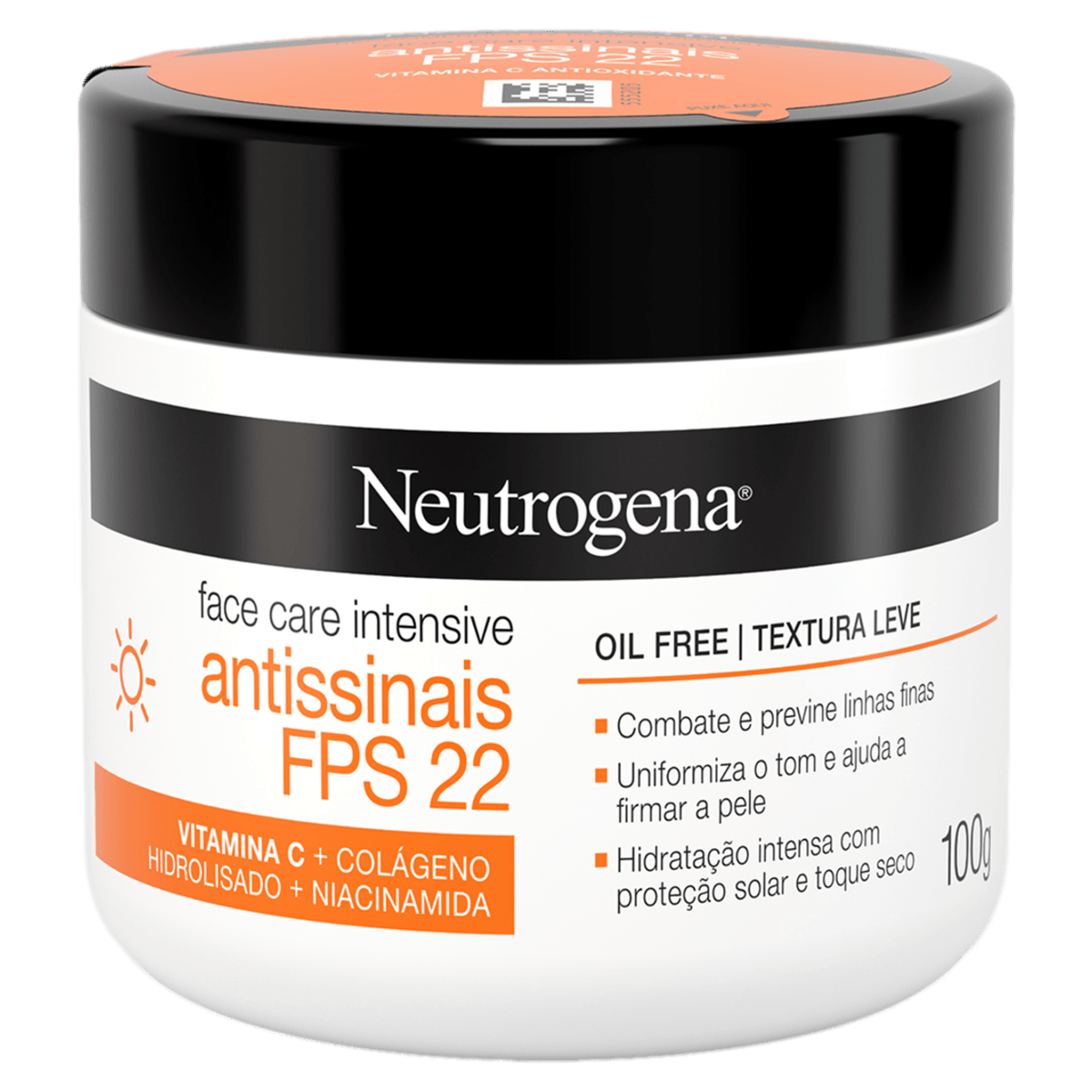 Creme Hidratante Facial Antissinais Neutrogena Face Care FPS 22