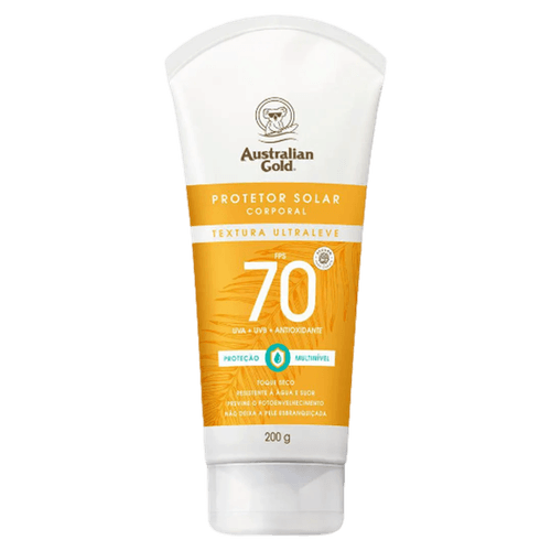Protetor Solar Australian Gold FPS 30 200g Gel Creme - Drogasmil