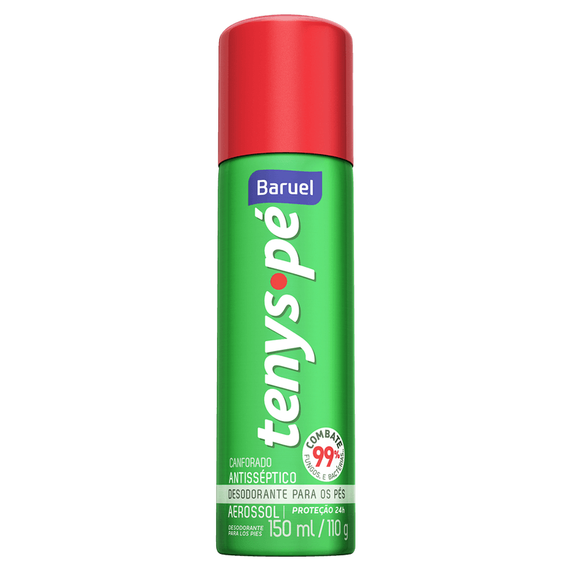 Desodorante Aerossol para os Pés Tenys Pé 150ml Canforado Baruel