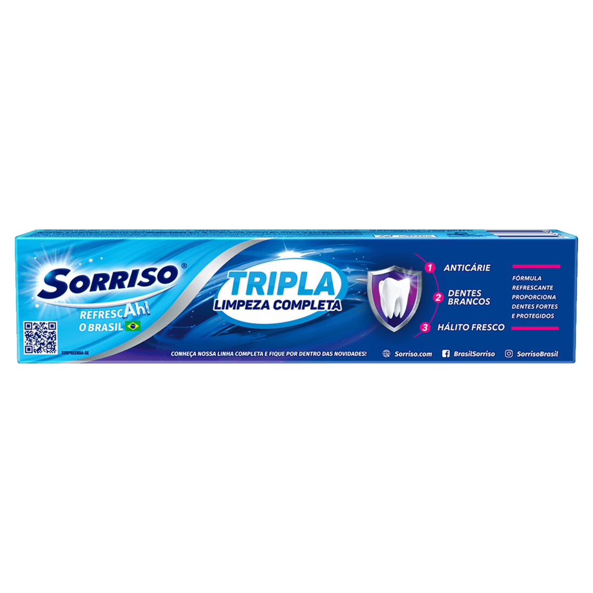 Creme Dental Sorriso Tripla Limpeza Completa - 70g - Drogarias Tamoio
