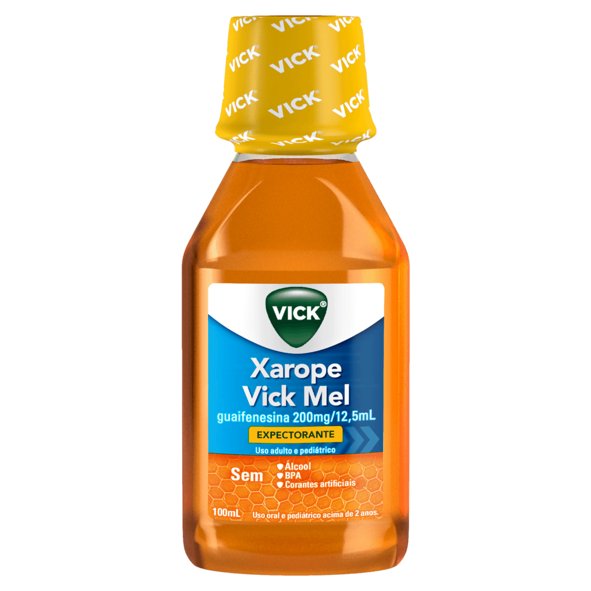 Xarope Vick Mel 200mg 100ml – Expectorante para Tosse com Catarro