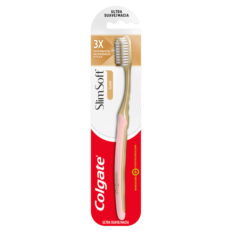 Escova de Dente Colgate Slim Soft Gold Ultramacia 1 Unidade