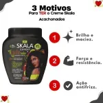 Skala Expert Creme de Tratamento Acachonados com carvão ativado e óleos nutritivos 1000g