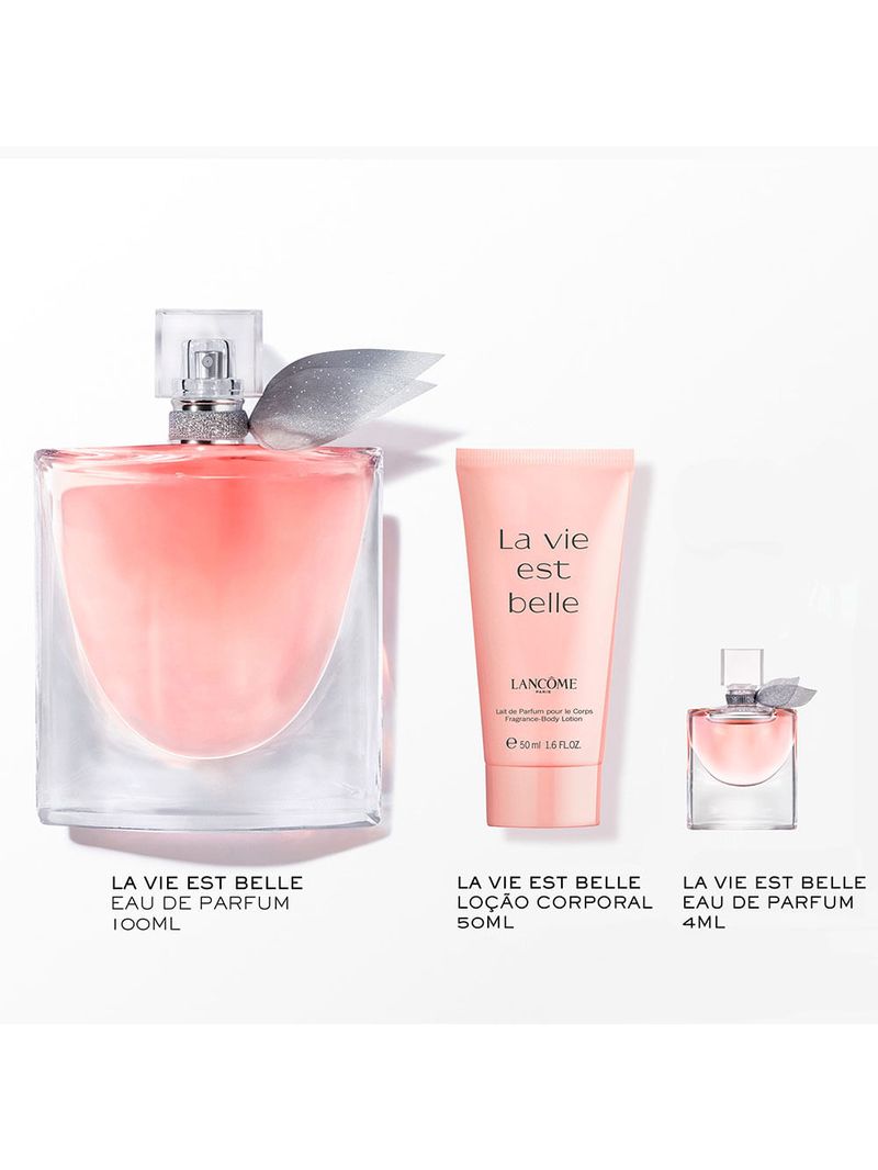 Kit Lancôme La Vie Est Belle Feminino - Eau de Parfum 100ml + 4ml + Body Lotion 50ml