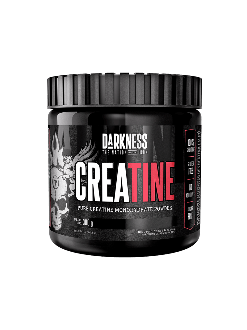 Creatina Monohidratada 300g Pó Neutro 100% Pura Darkness