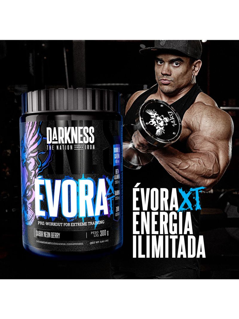 Pré-Treino Évora XT Neon Berry 300g Darkness