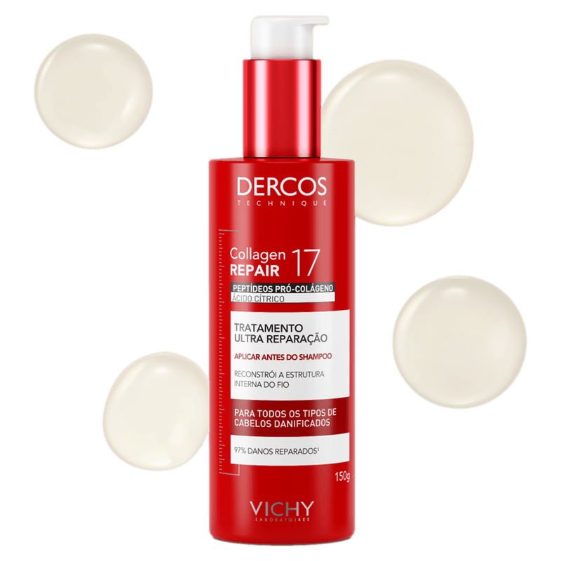 Pré-Shampoo Vichy Dercos Collagen Repair 17 - 150g