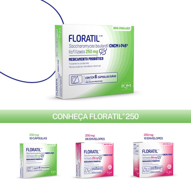 Floratil 250mg - 6 Cápsulas