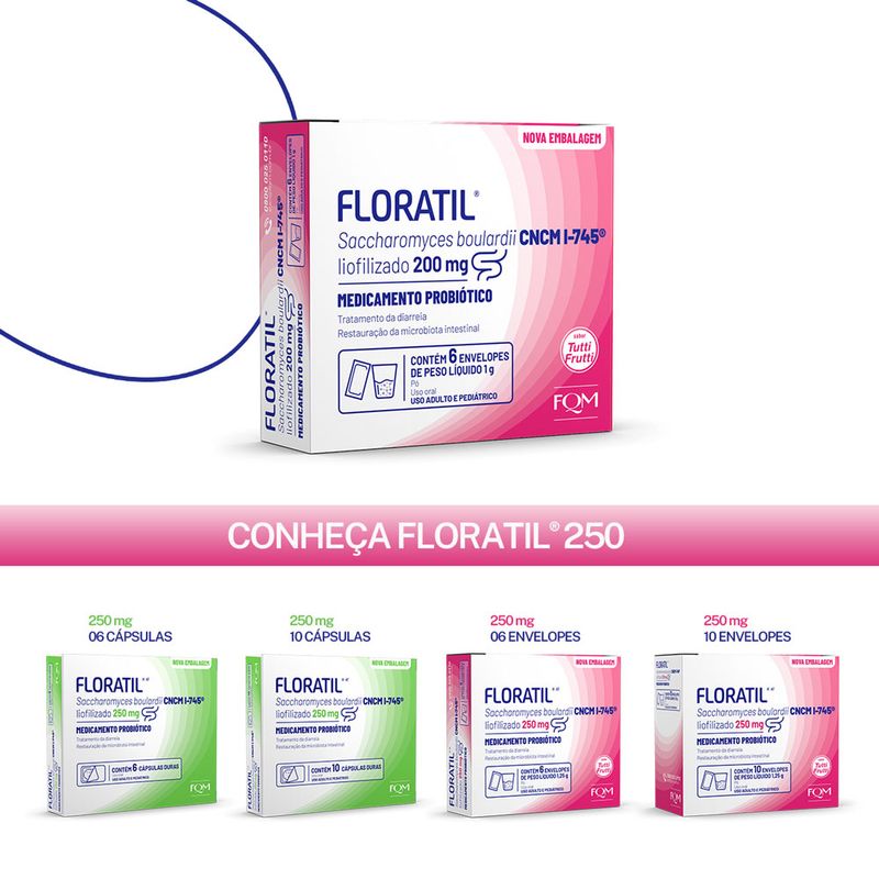 FLORATIL 200MG 6ENV 1G
