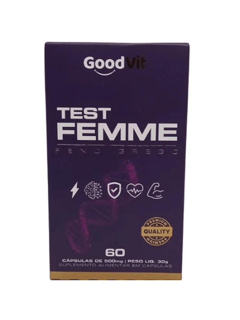 Teste Femme Feno Grego C/60 Cápsulas - Good Vit