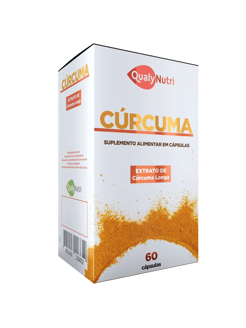 Cúrcuma Longa Suplemento 500mg 60 Cápsulas Qualy Nutri