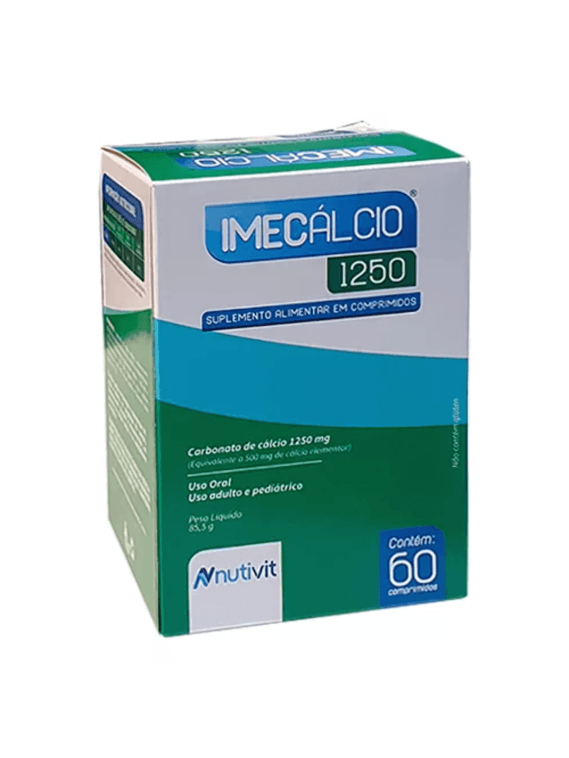 Imecálcio 1250mg C/60 Cápsulas - Nutivit