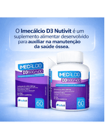 Kit 3 Caixas Imecálcio Cálcio D3 600/400mg 60 Comprimidos Nutivit