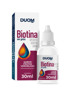 Biotina em gotas sabor frutas vermelhas 30ml - Duom