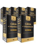 Kit C/6 Cálcio + Vitamina D3 C/60 Cápsulas - Gold Lab