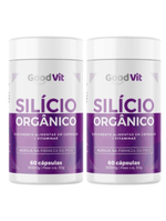 Kit 2x Silício Orgânico Cabelos Pele e Unhas 60 Cápsulas Good Vit