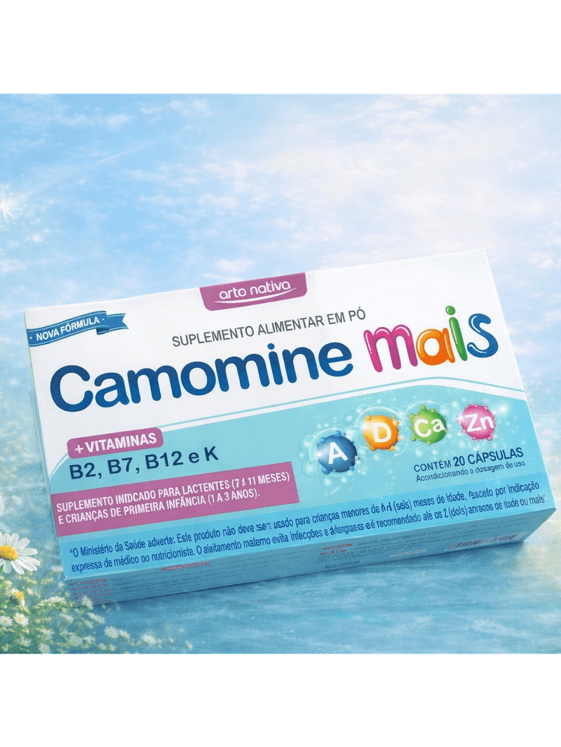 Kit 3 Caixas Camomine Mais Vitaminas 20 Cápsulas Arte Nativa