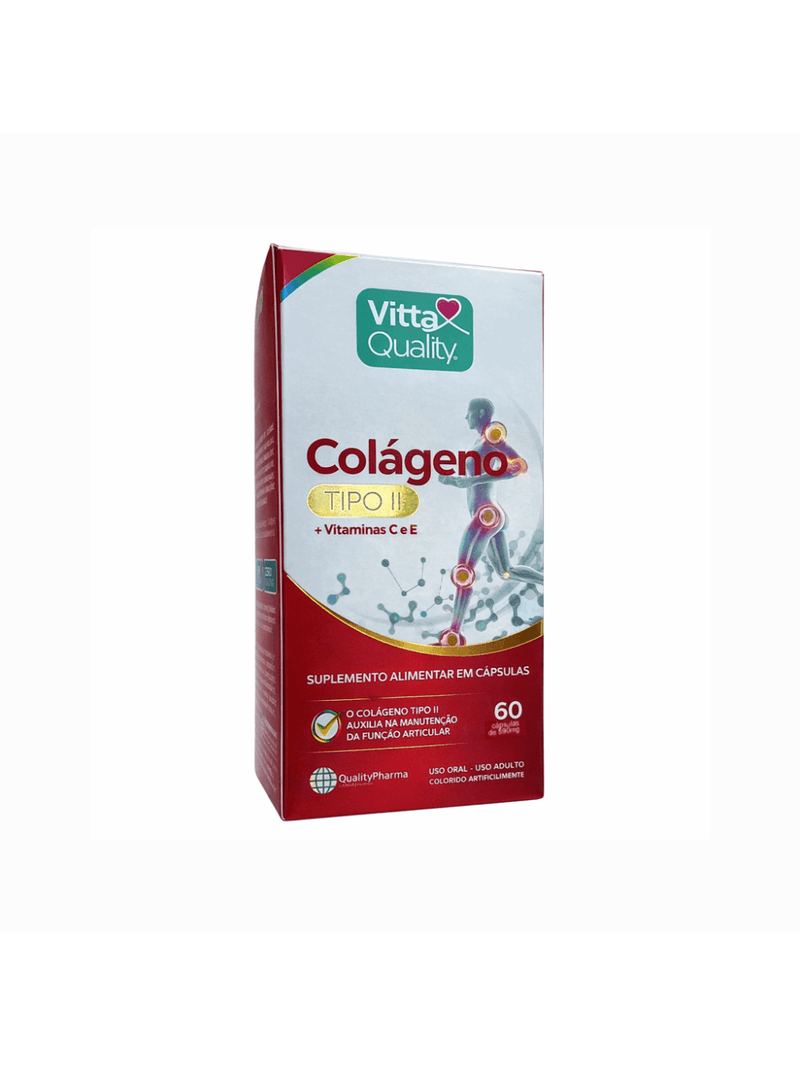 Colágeno Tipo II + Vit C e E 60 Cápsulas Vitta Quality