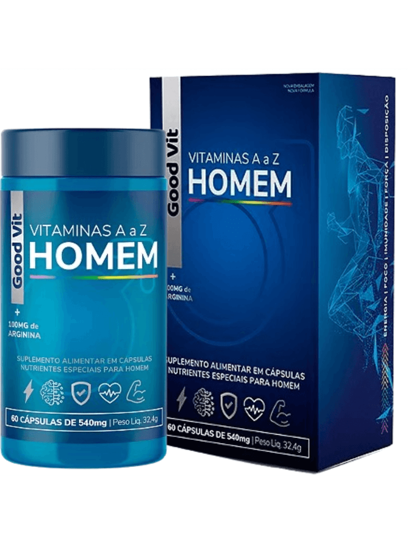 Vitamina A a Z Homem C/60 Cápsulas - Good Vit