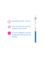 Teste de Gravidez Confira Tira Reagente