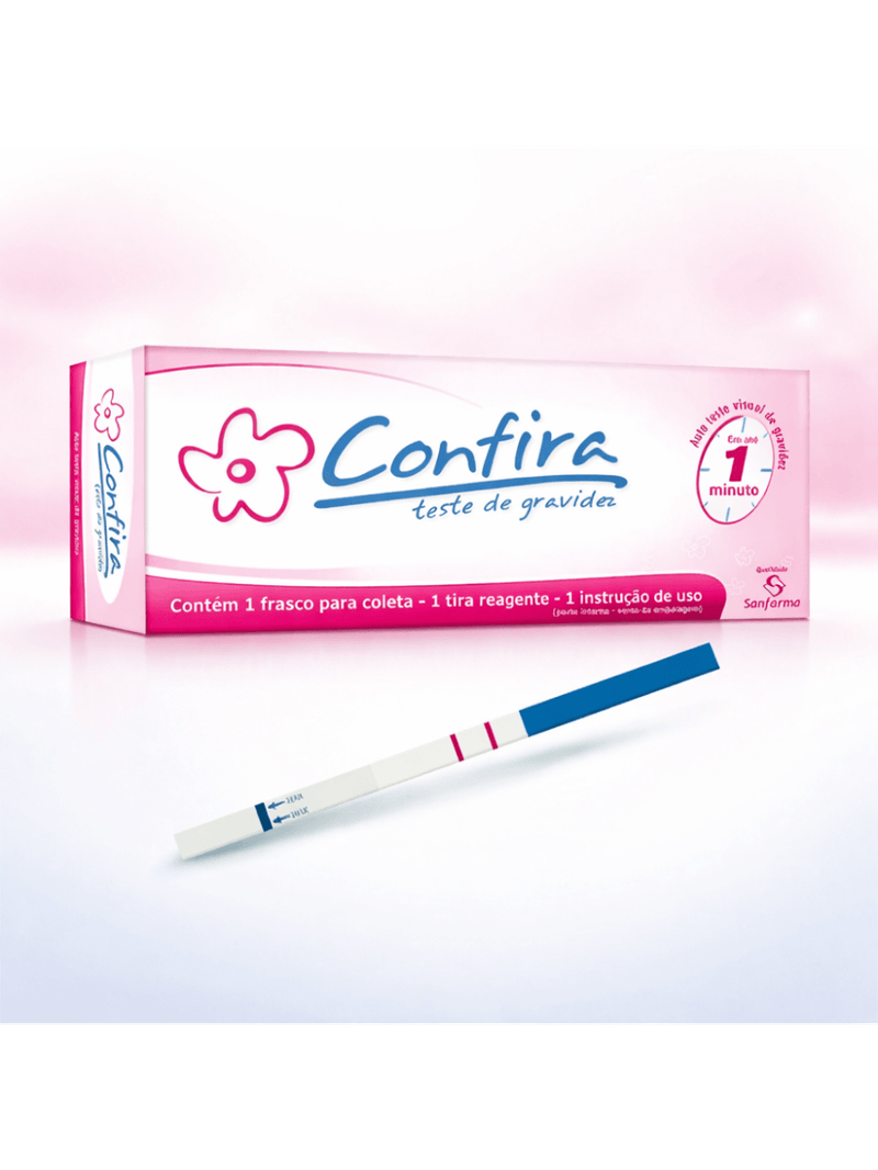 Teste de Gravidez Confira Tira Reagente